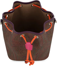 Load image into Gallery viewer, Paisley print bucket bag