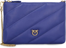 Load image into Gallery viewer, Love Simply quilted leather shoulder bag