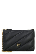 Load image into Gallery viewer, Love Simply quilted leather shoulder bag