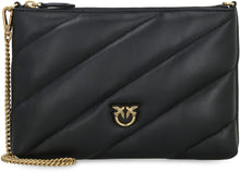 Load image into Gallery viewer, Love Simply quilted leather shoulder bag