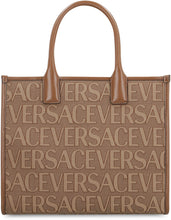 Load image into Gallery viewer, All over logo canvas tote