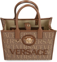 Load image into Gallery viewer, All over logo canvas tote