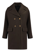 Load image into Gallery viewer, Double-breasted wool coat