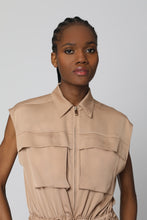 Load image into Gallery viewer, Utility crepe jumpsuit