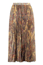Load image into Gallery viewer, Printed pleated skirt