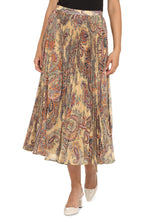 Load image into Gallery viewer, Printed pleated skirt