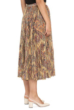 Load image into Gallery viewer, Printed pleated skirt
