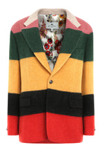 Load image into Gallery viewer, Striped wool coat