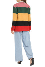 Load image into Gallery viewer, Striped wool coat