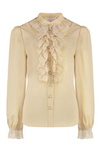 Load image into Gallery viewer, Illustration silk blouse