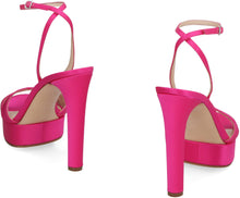 Load image into Gallery viewer, Ophelia satin platform sandals