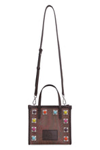 Load image into Gallery viewer, Globetrotter mini tote bag with studs
