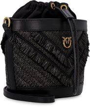 Load image into Gallery viewer, Raffia bucket bag