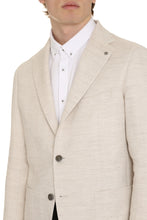 Load image into Gallery viewer, Cotton blend single-breast jacket