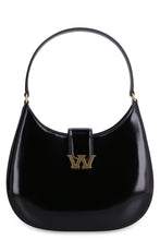 Load image into Gallery viewer, Large leather hobo bag with embossed W logo