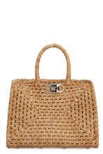Load image into Gallery viewer, Studio Box raffia handbag