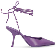 Load image into Gallery viewer, Jen leather pointy-toe pumps