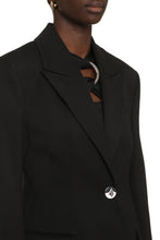 Load image into Gallery viewer, Blue wool single-breasted blazer