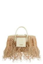 Load image into Gallery viewer, Le Panier Soli fringed raffia tote bag
