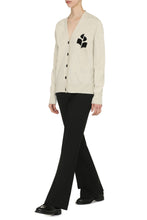 Load image into Gallery viewer, Karin logo detail cotton cardigan