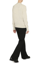 Load image into Gallery viewer, Karin logo detail cotton cardigan