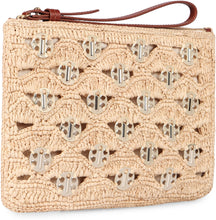 Load image into Gallery viewer, Raffia pouch