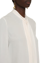 Load image into Gallery viewer, Pussy-bow silk blouse