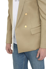 Load image into Gallery viewer, Cotton double-breasted blazer