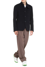 Load image into Gallery viewer, Quilted single-breasted wool jacket