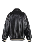 Load image into Gallery viewer, Faux leather jacket