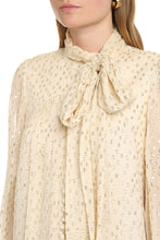 Load image into Gallery viewer, Polka-dot silk blouse