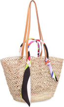 Load image into Gallery viewer, Bon Bon raffia tote bag