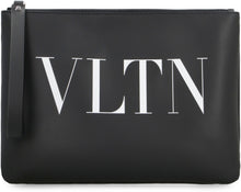 Load image into Gallery viewer, Valentino Garavani - VLTN leather flat pouch