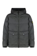 Load image into Gallery viewer, Down jacket with hood in nylon ripstop