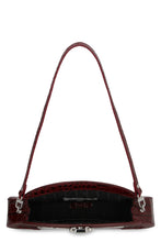 Load image into Gallery viewer, Amber croco-print leather clutch
