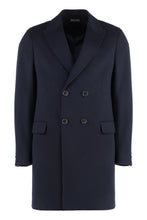 Load image into Gallery viewer, Wool blend double-breasted coat