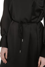 Load image into Gallery viewer, Belted satin dress