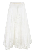 Load image into Gallery viewer, Embroidered linen skirt