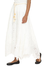 Load image into Gallery viewer, Embroidered linen skirt