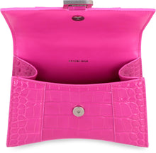 Load image into Gallery viewer, Hourglass XS croco-print leather bag