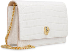 Load image into Gallery viewer, Skull croco-print leather clutch