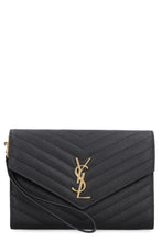 Load image into Gallery viewer, Monogram leather clutch