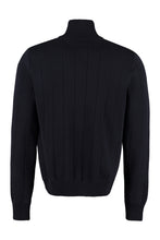 Load image into Gallery viewer, Cardigan with leather frontal panel