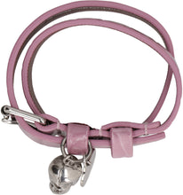 Load image into Gallery viewer, Skull logo plate leather bracelet