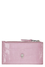 Load image into Gallery viewer, Skull printed leather card holder
