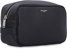 Load image into Gallery viewer, Leather wash bag