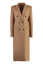 Load image into Gallery viewer, Double-breasted wool coat