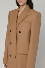 Load image into Gallery viewer, Double-breasted wool coat