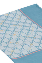 Load image into Gallery viewer, Jacquard shawl with frayed edges