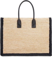 Load image into Gallery viewer, Rive Gauche raffia tote bag